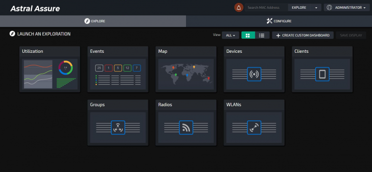 Astral Management Dashboard.